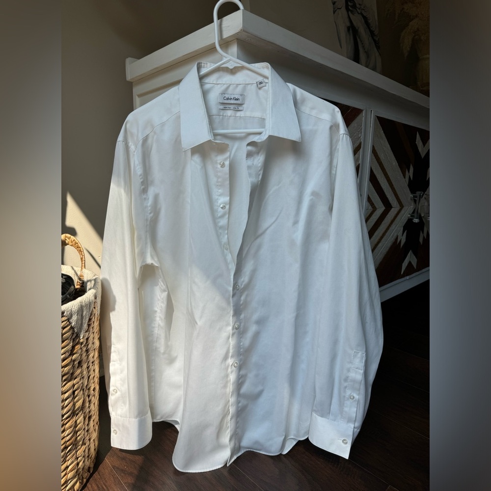 Men’s Calvin Klein white button down
